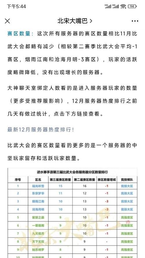 逆水寒剧情手游有哪些服务器？如何选择合适的服务器？