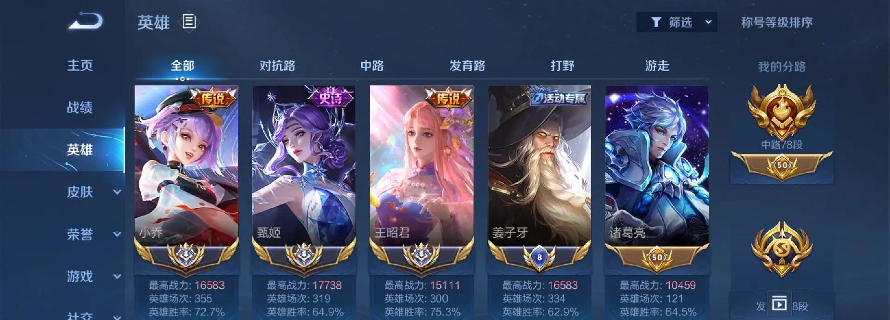王者荣耀战力标准是什么？多少算得上绝活？