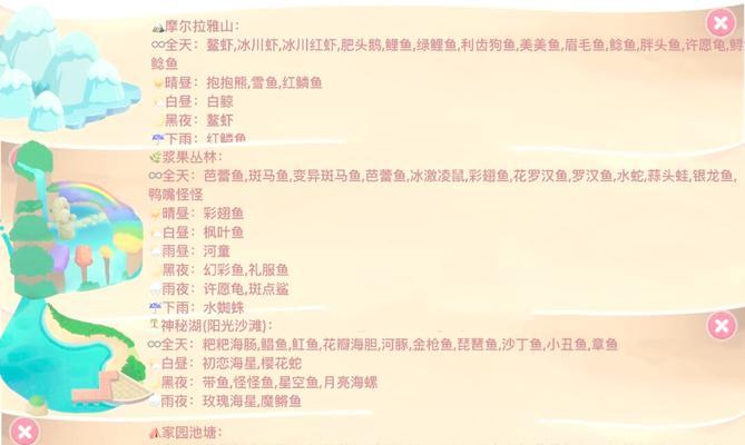 摩尔庄园钓彩虹鱼的秘诀是什么？如何提高钓到彩虹鱼的几率？